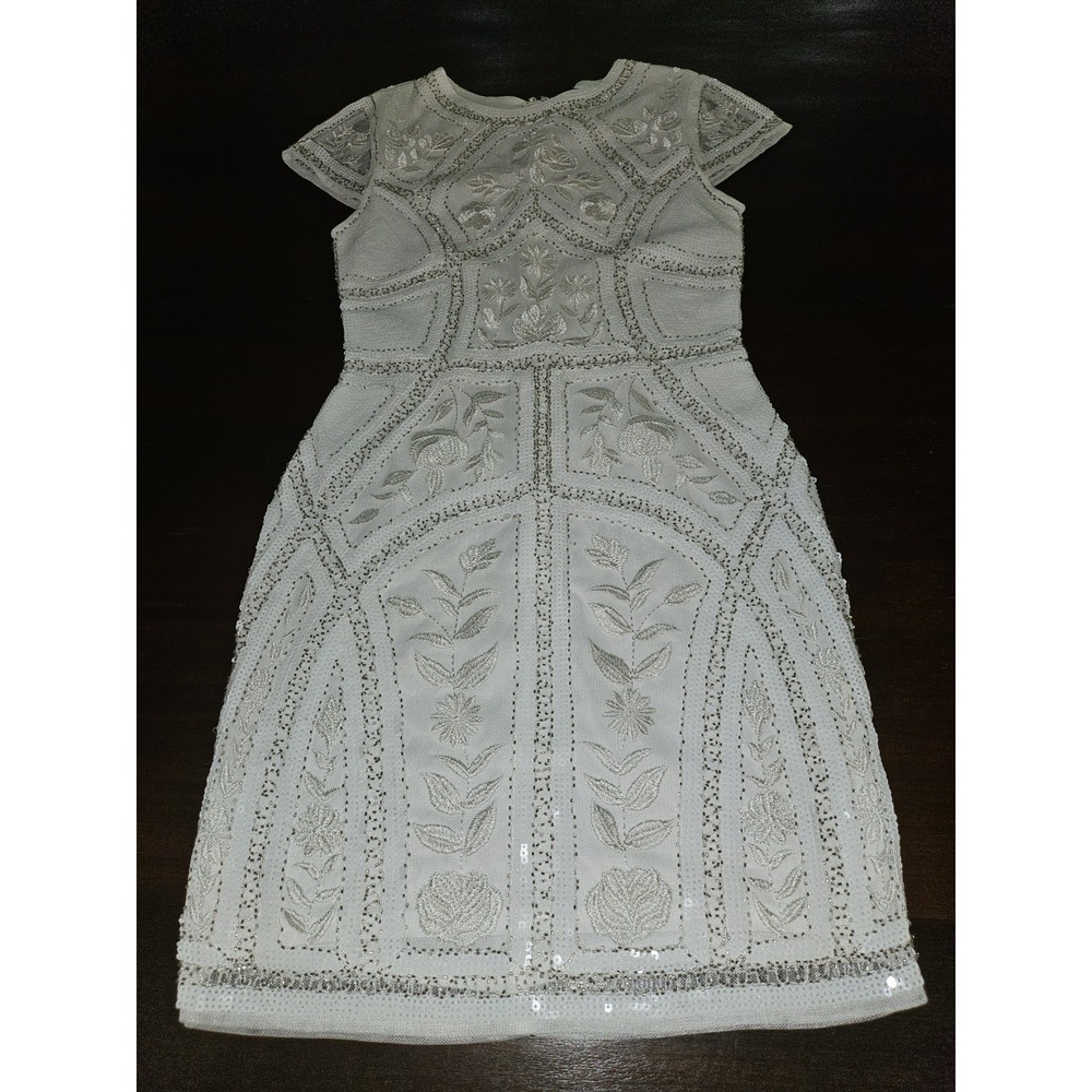 Spread‎ Your Shine White Sequin Embroidered Bodycon Dress From Lulus - Small
